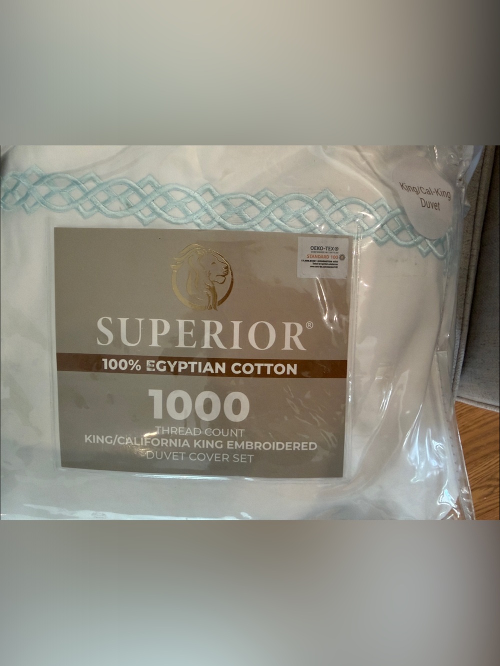 Egyptian cotton duvet set